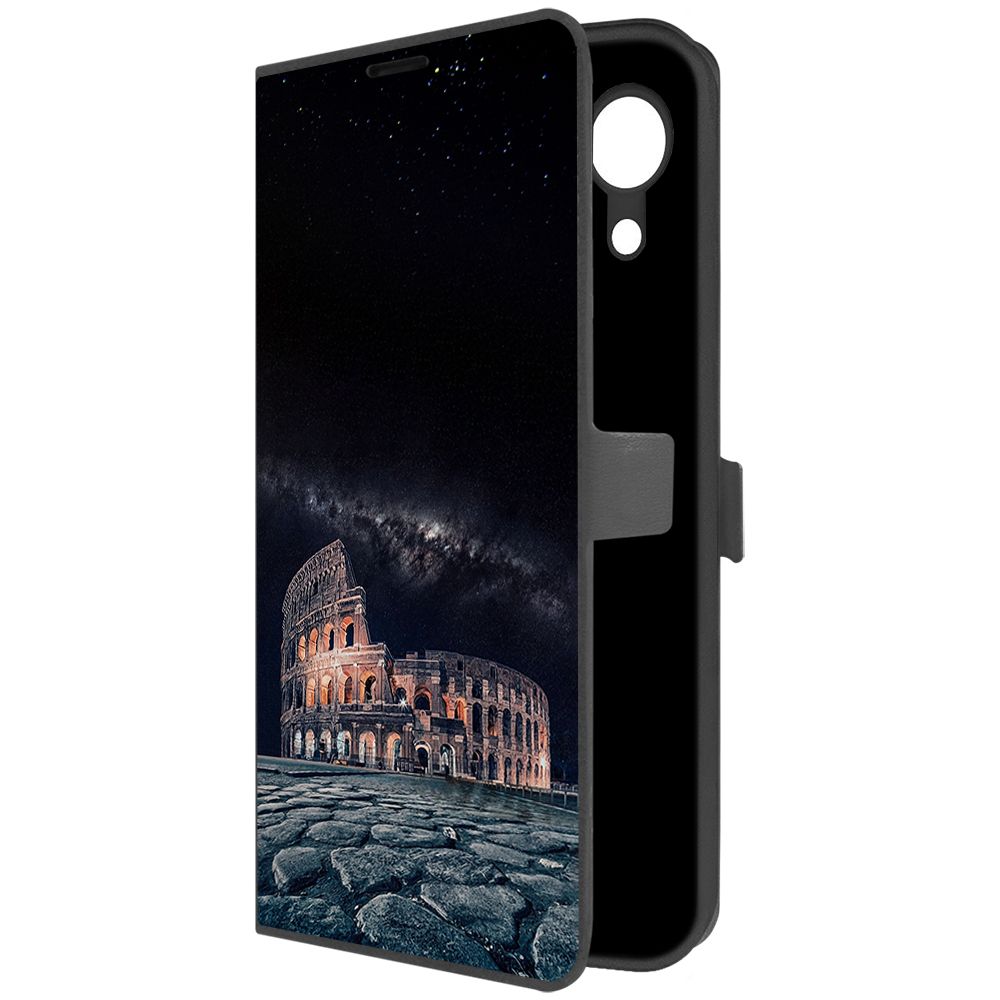 

Чехол-книжка Krutoff Eco Book для Samsung Galaxy A03 Core (A032) Италия, Колизей (черный)