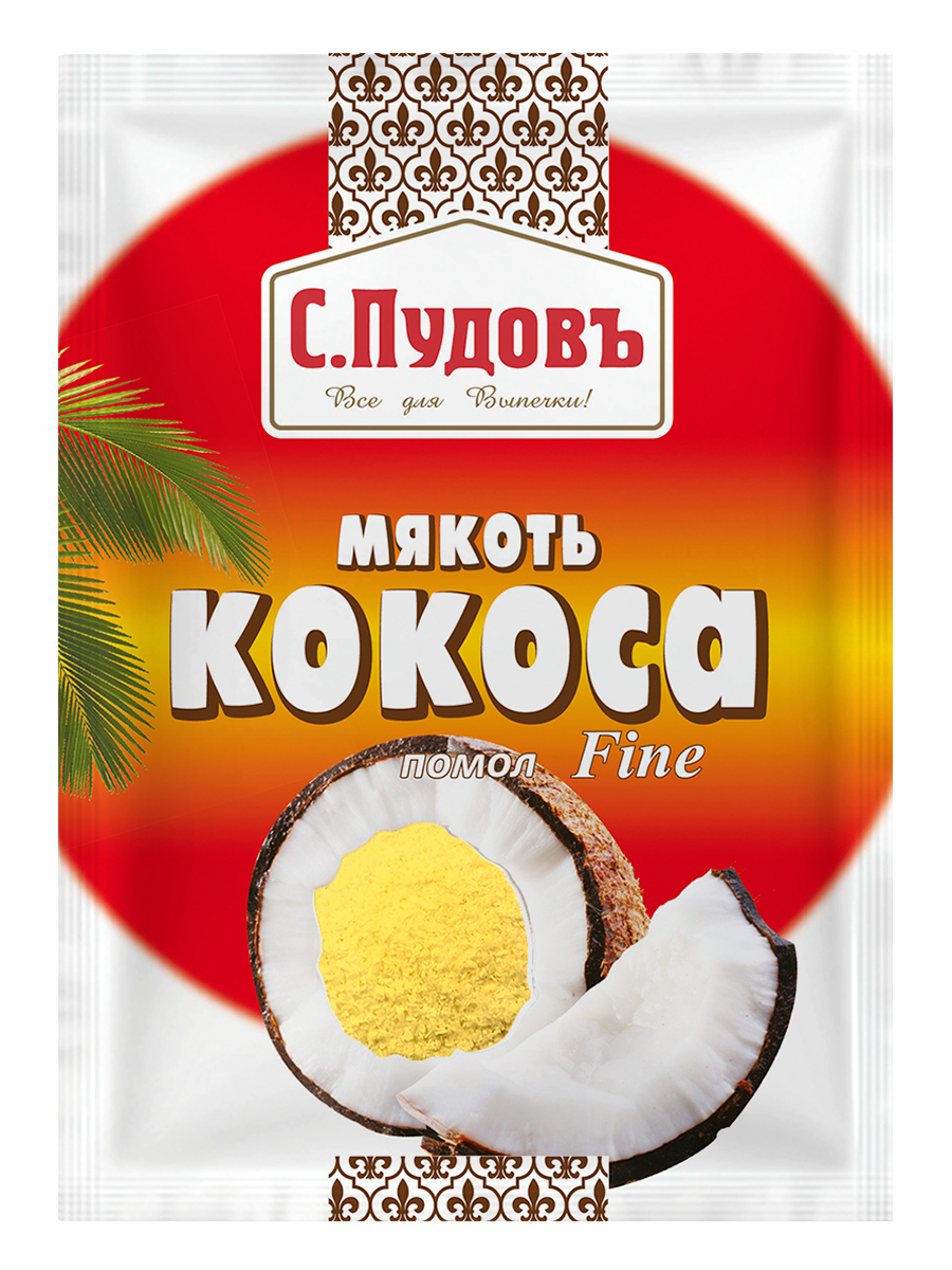 Мякоть кокоса желтая С.Пудовъ, 40 г