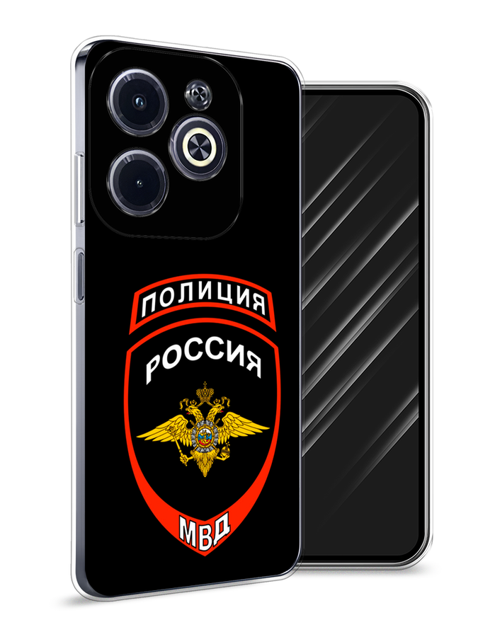 

Чехол Awog на Infinix Hot 40i "Полиция шеврон", Черный;красный;белый, 3105450-1