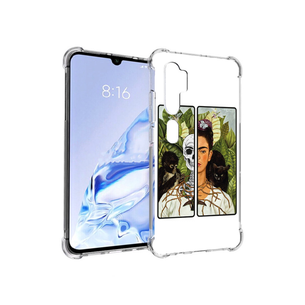 

Чехол MyPads Tocco для Xiaomi Mi Note 10 Pro сдвоенная картинка девушка скелет, Прозрачный, Tocco