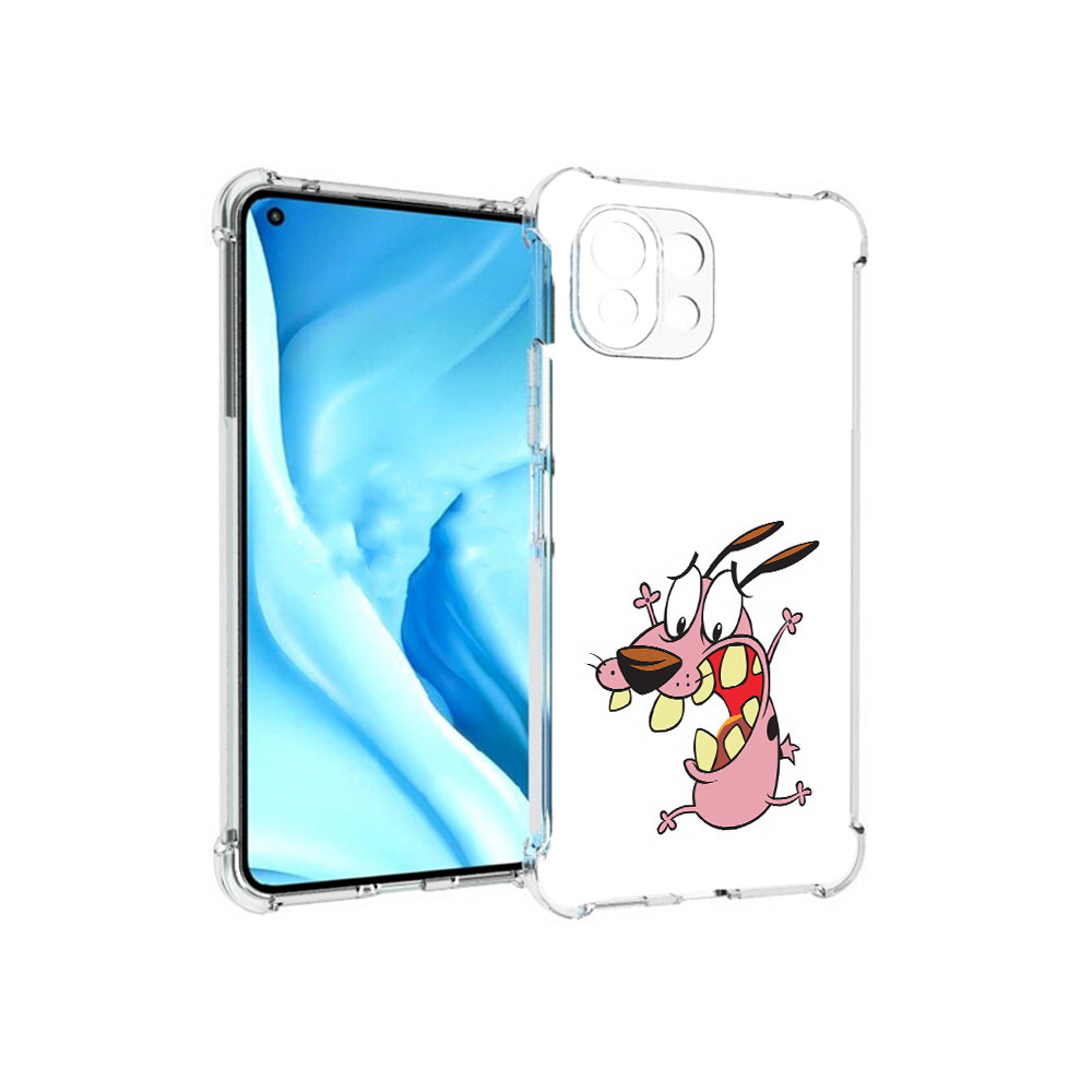 

Чехол MyPads Tocco для Xiaomi Mi 11 Lite зубастый бобик (PT159462.256.371), Прозрачный, Tocco