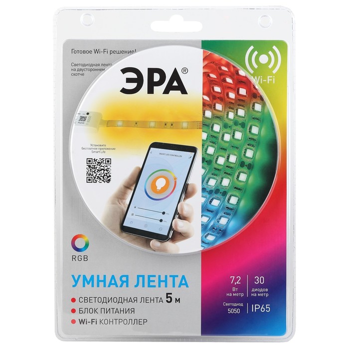 

Светодиодная лента Эра 4762871 5 м разноцветный/RGB