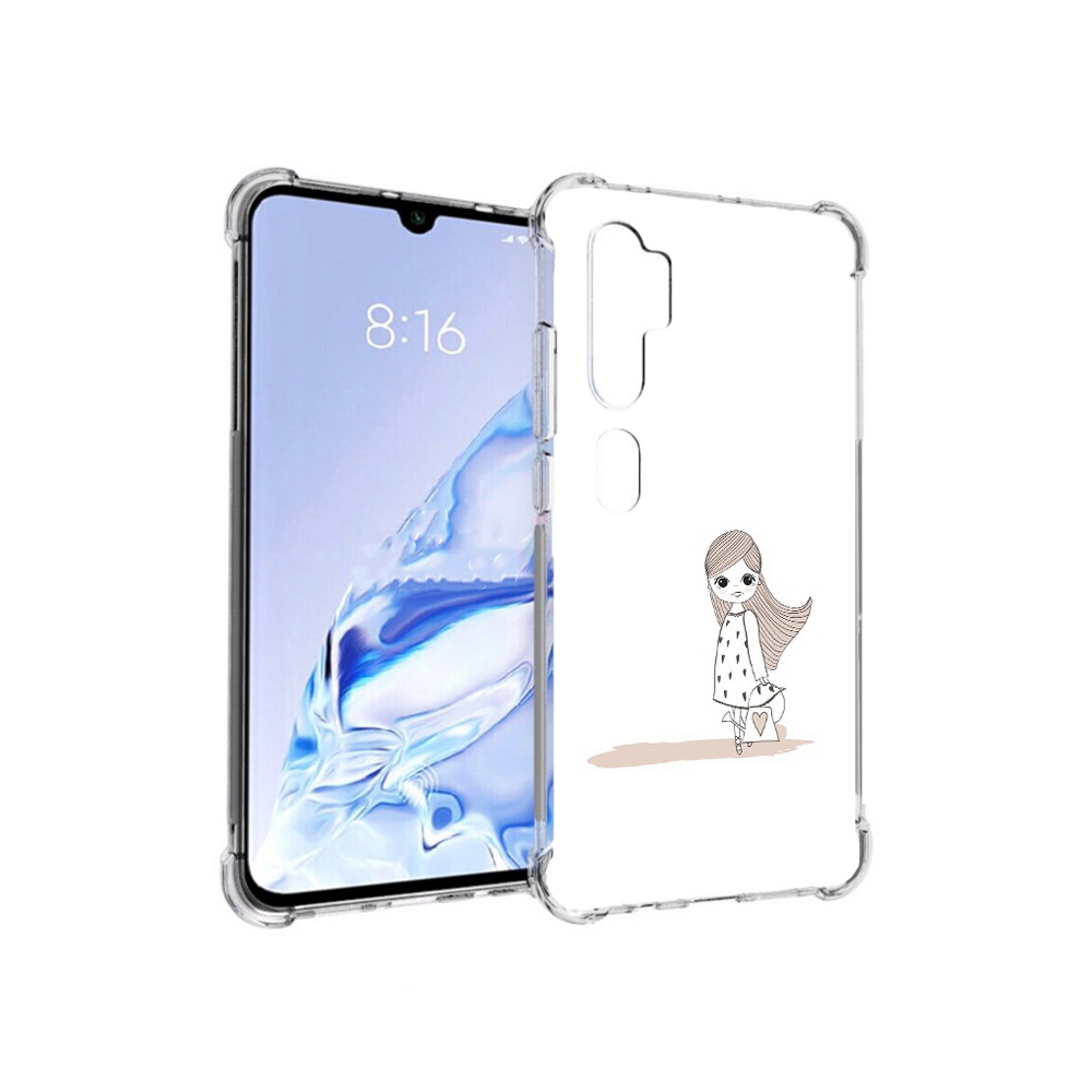 Чехол MyPads Tocco для Xiaomi Mi Note 10 Pro Девочка с сумкой (PT140314.290.61)