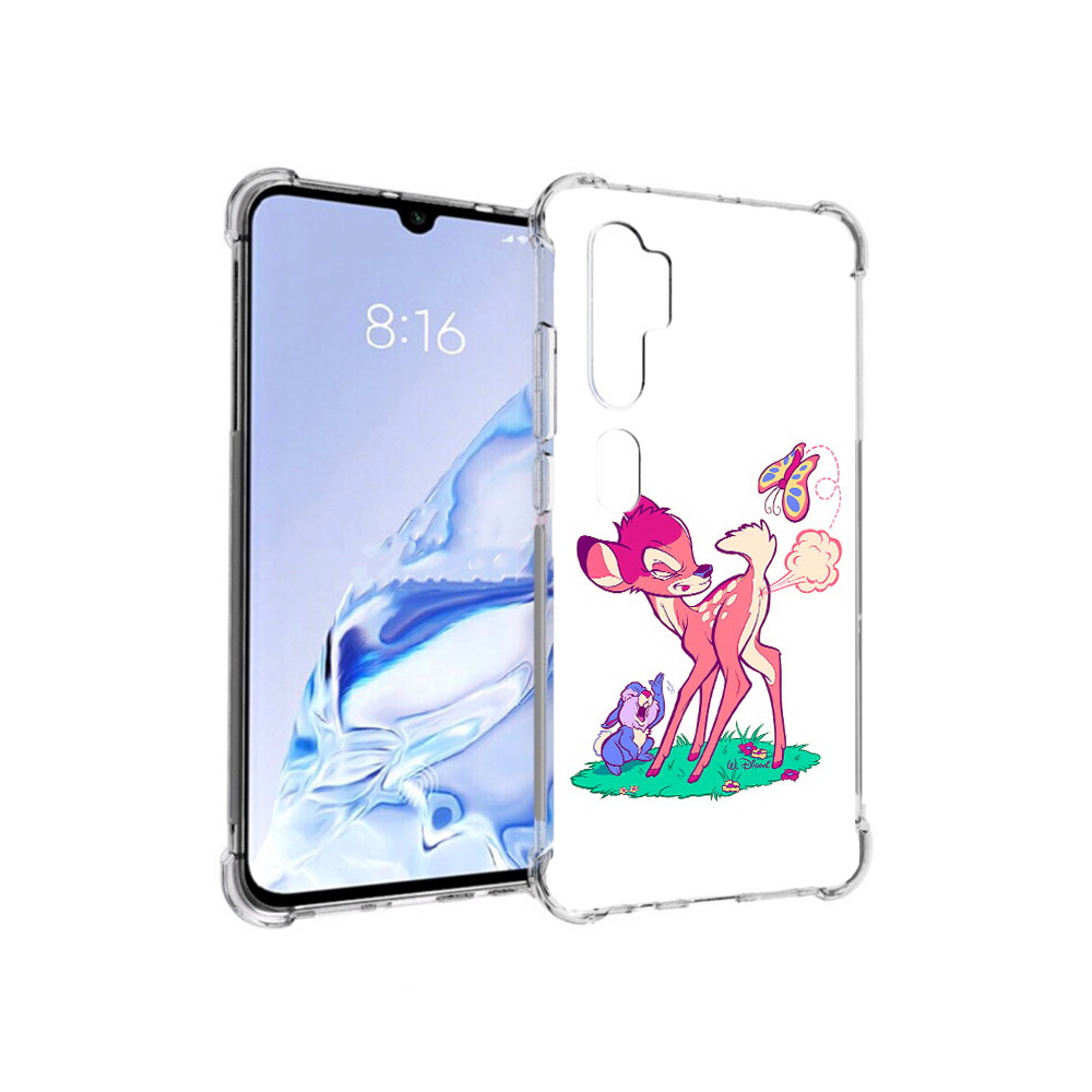 

Чехол MyPads Tocco для Xiaomi Mi Note 10 Pro смешной олененок (PT140314.290.610), Прозрачный, Tocco