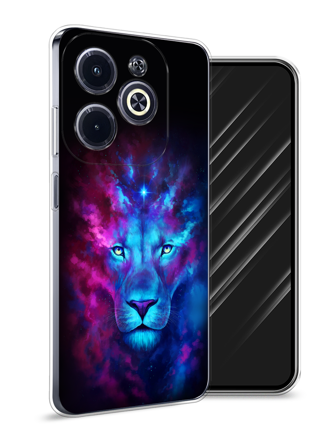 

Чехол Awog на Infinix Hot 40i "Космический лев", Голубой, 3105450-1