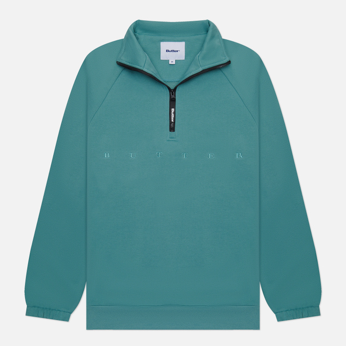 Мужская толстовка Butter Goods Hampshire 1/4 Zip зелёный, Размер M