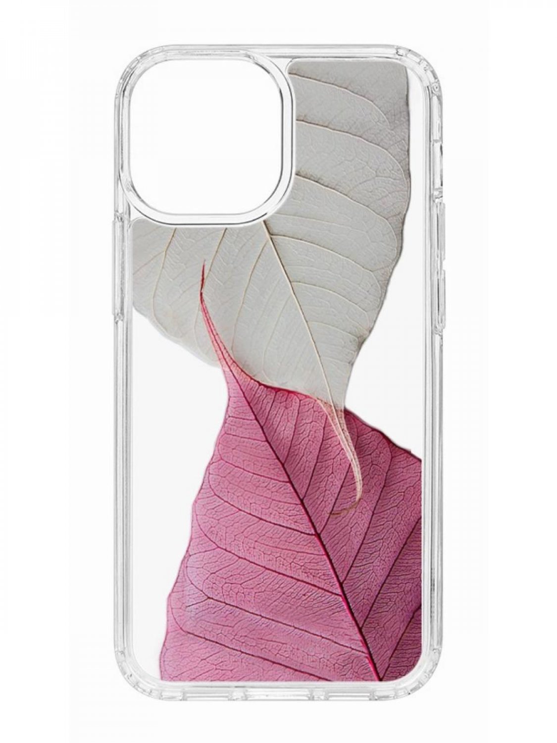 фото Противоударный чехол для apple iphone 13 mini кruче print pink and white прозрачный