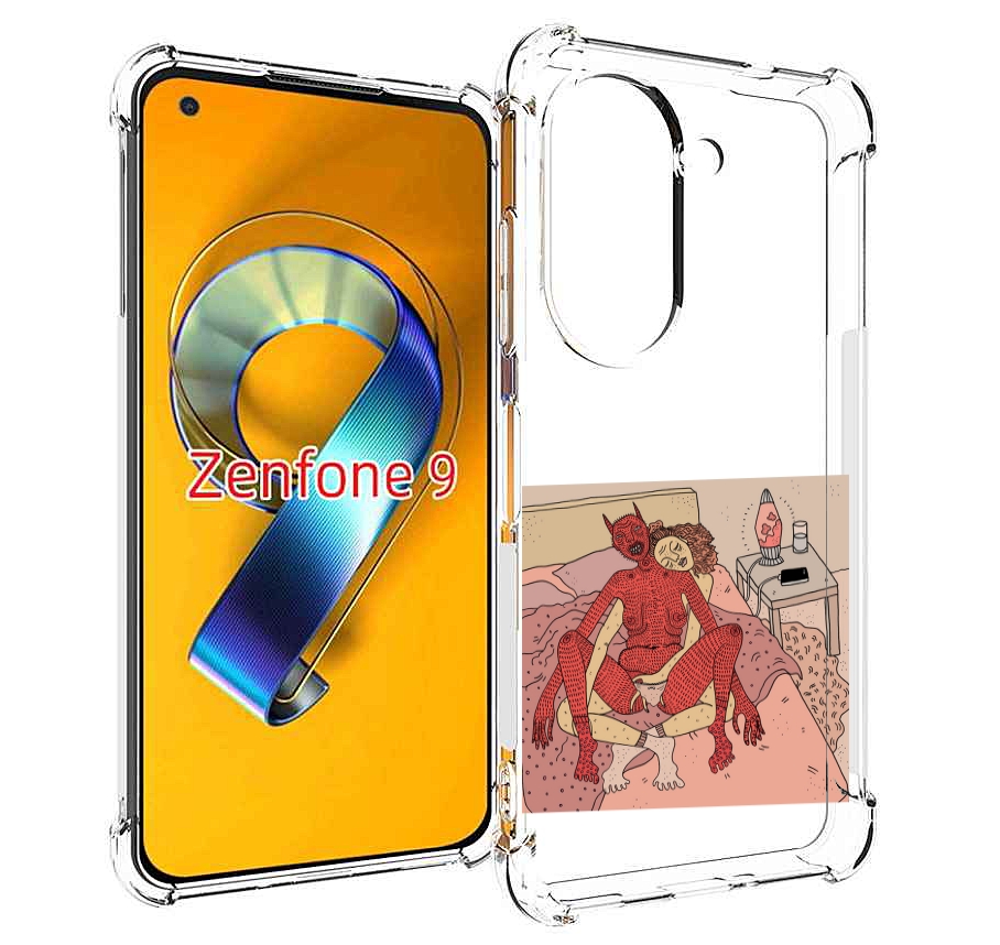 

Чехол MyPads девушка-без-кожи для Asus Zenfone 9 (AI2202), Прозрачный, Tocco