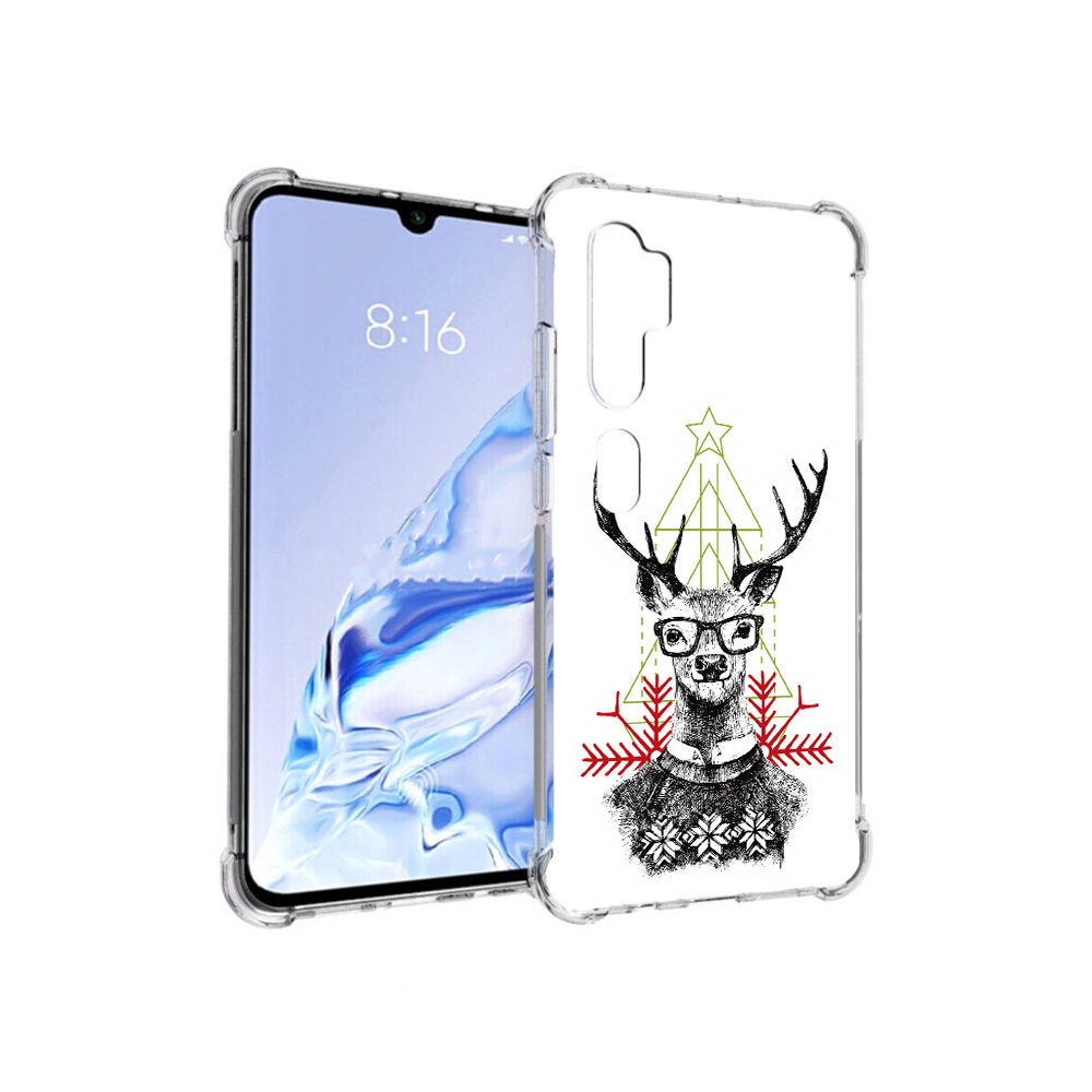 

Чехол MyPads Tocco для Xiaomi Mi Note 10 Pro умный олень (PT140314.290.652), Прозрачный, Tocco