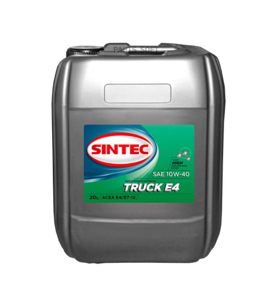 

Моторное масло SINTEC синтетическое 20л Sintec TRUCK E4/E7 10w40