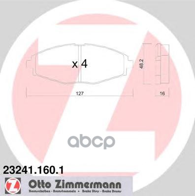 

Колодки дисковые передние \ Daewoo Lanos/Matiz 0.8/1.4/1.5i 98> 23241.160.1