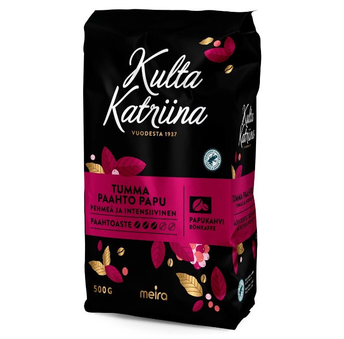 Кофе в зёрнах Kulta Katriina Tumma Paahto 500 г