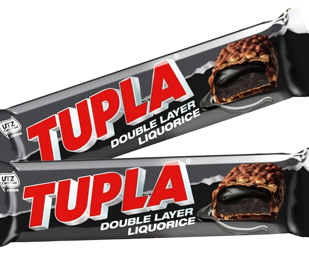 

Батончики шоколадные Tupla Double Layer Liquorice с лакрицей 48 г 2 шт., Tupla
