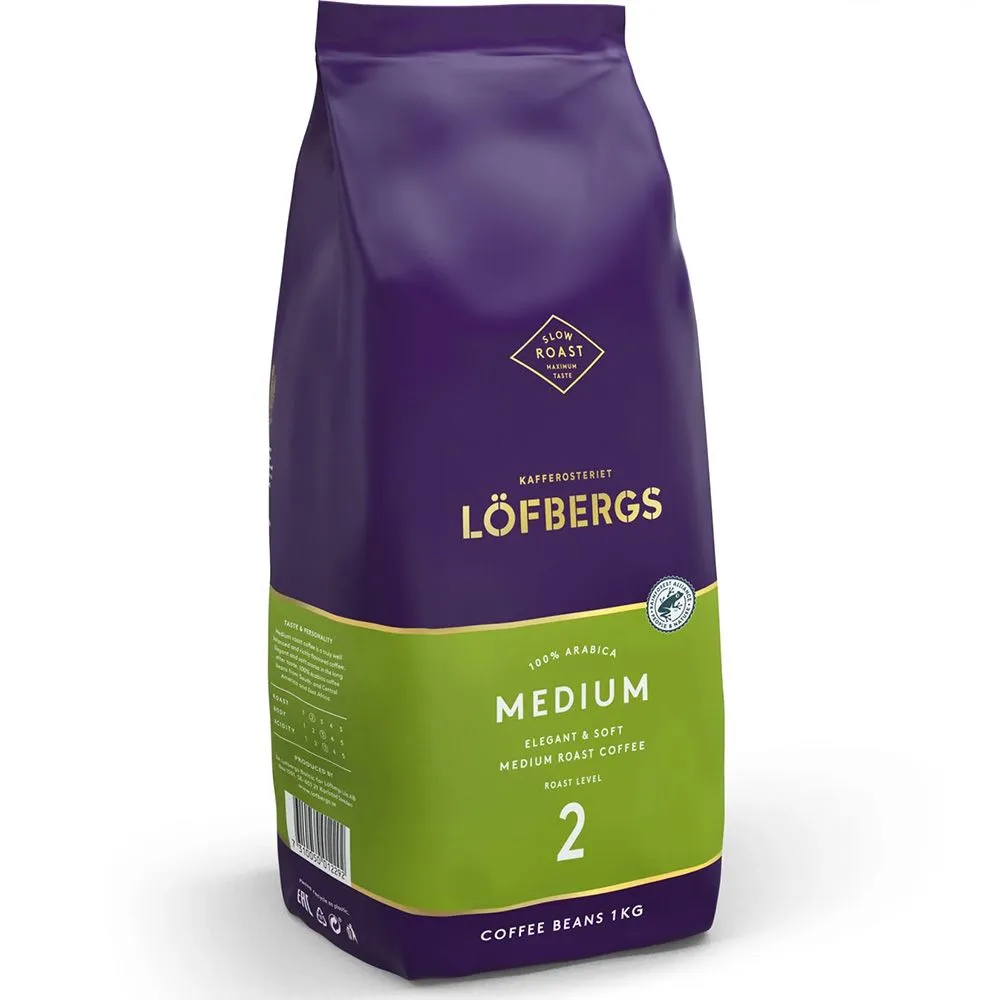 Кофе в зёрнах Lofbergs Medium Roast 1 кг