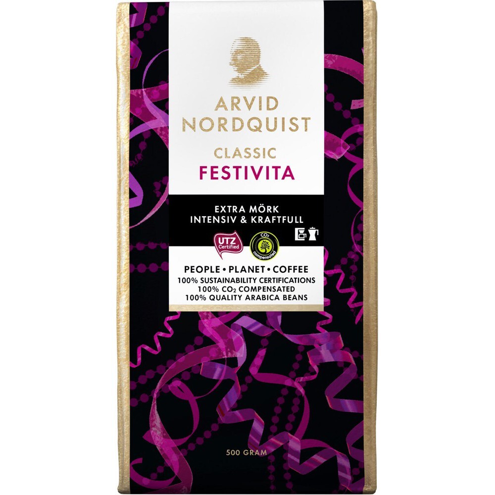 

Кофе молотый Arvid Nordquist Classic Festivita 0,5 кг, arvidnordquist.se