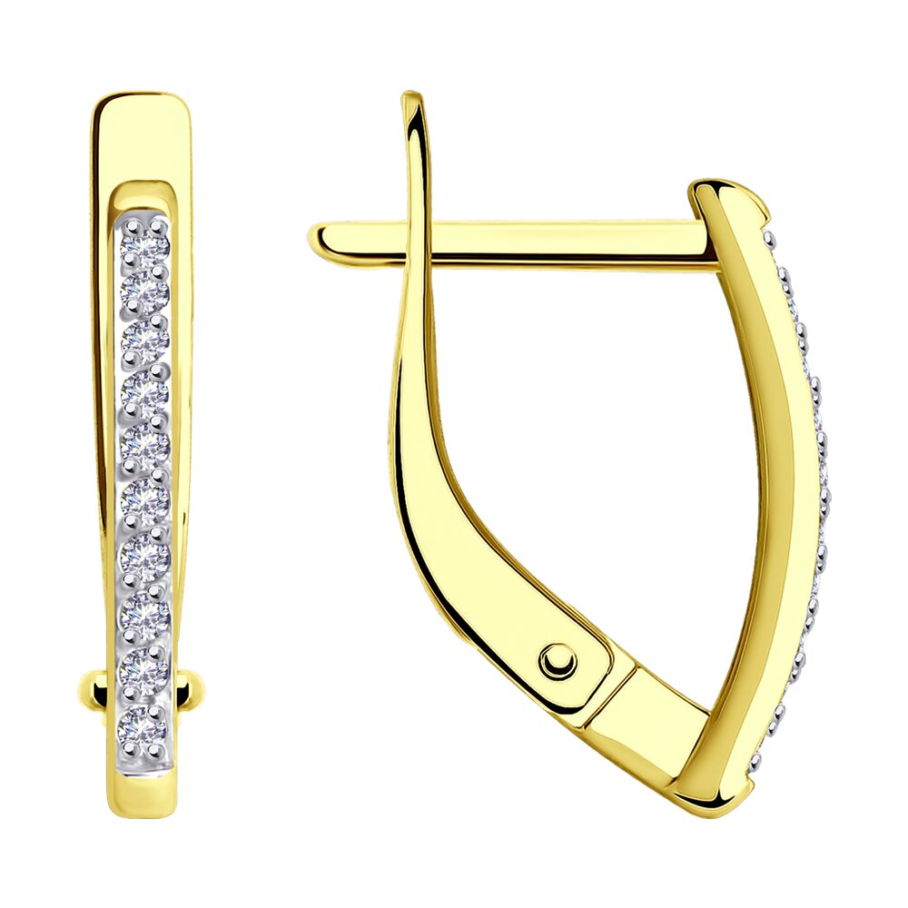 

Серьги из золота SOKOLOV 029477-2, фианит, 029477-2