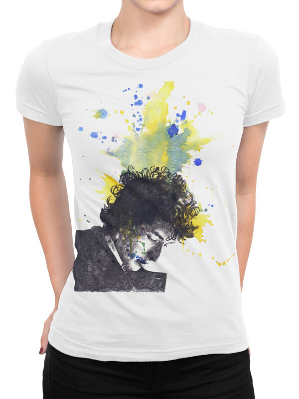 

Футболка женская Dream Shirts Боб Дилан белая M, Боб Дилан