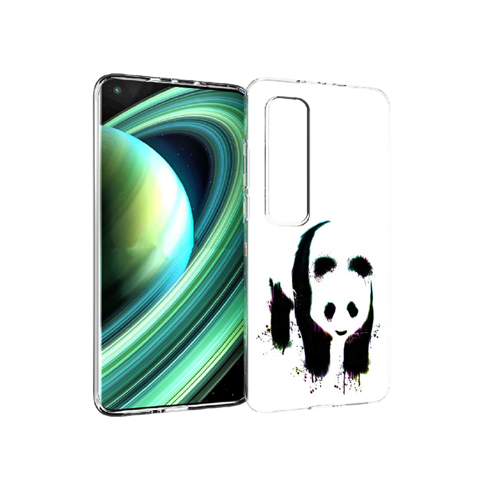 

Чехол MyPads Tocco для Xiaomi Mi 10 Ultra панда в акварели (PT156404.264.532), Прозрачный, Tocco
