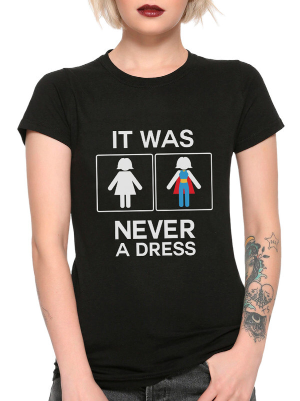 

Футболка женская Dream Shirts Супергерл черная M, Супергерл