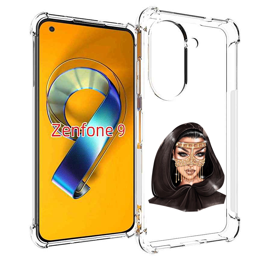 

Чехол MyPads девушка-в-золотой-маске для Asus Zenfone 9 (AI2202), Прозрачный, Tocco