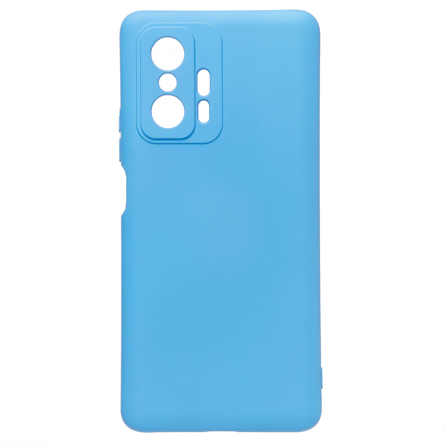 

Чехол для Xiaomi 11T, 11T Pro силиконовый Soft Touch 4 <голубой>