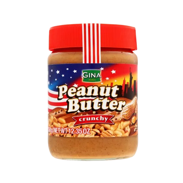 

Арахисовая паста Gina Peanut Butter crunchy с кусочками арахиса 350 г, ginaoriginaleFIN