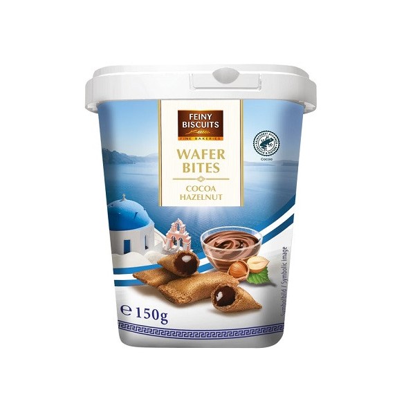 

Вафельные подушечки Feiny Biscuits с шоколадно-ореховым кремом 150 г, GUNZWAFERS