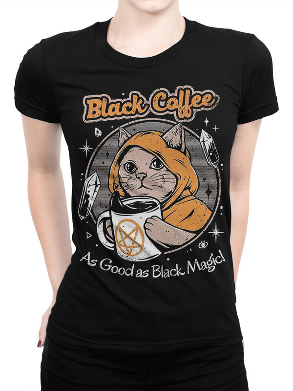 

Футболка женская Dream Shirts Кот-Маг черная L, Черный, Кот-Маг
