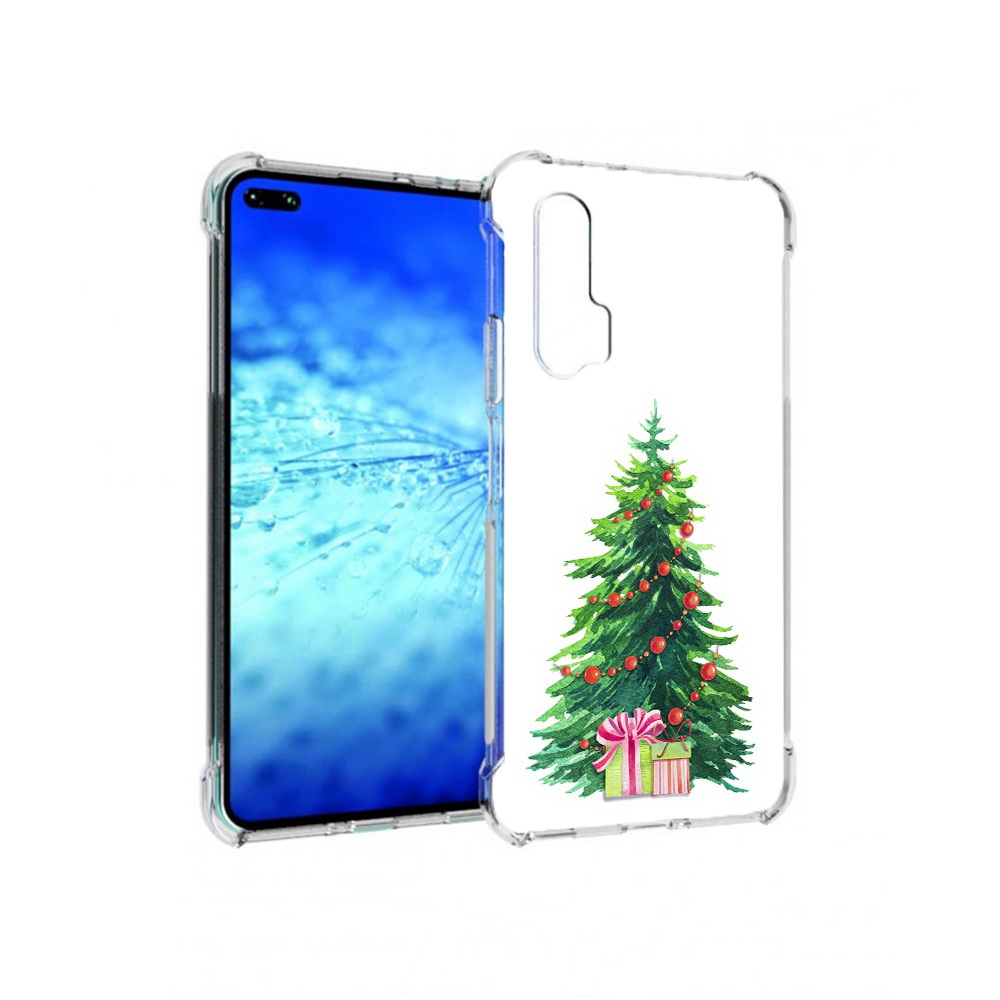 

Чехол MyPads Елка новогодняя с подарками акварель для Huawei Honor V30 Pro/View 30 Pro, Прозрачный, Tocco