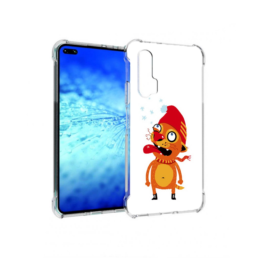 Чехол MyPads Зимний кот для Huawei Honor V30 Pro/Huawei Honor V30 Pro/View 30 Pro