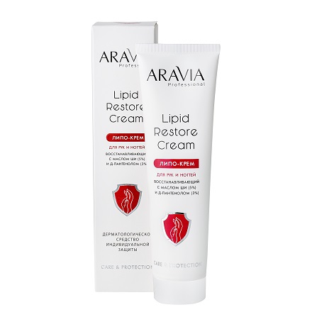 Купить Липо-крем для рук и ногтей Aravia Professional Lipid Restore Cream восстановление 100 мл