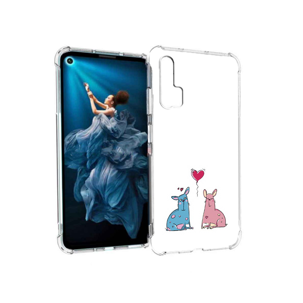 

Чехол MyPads Tocco для Honor 20 Pro Лама любовь (PT129185.18.102), Прозрачный, Tocco
