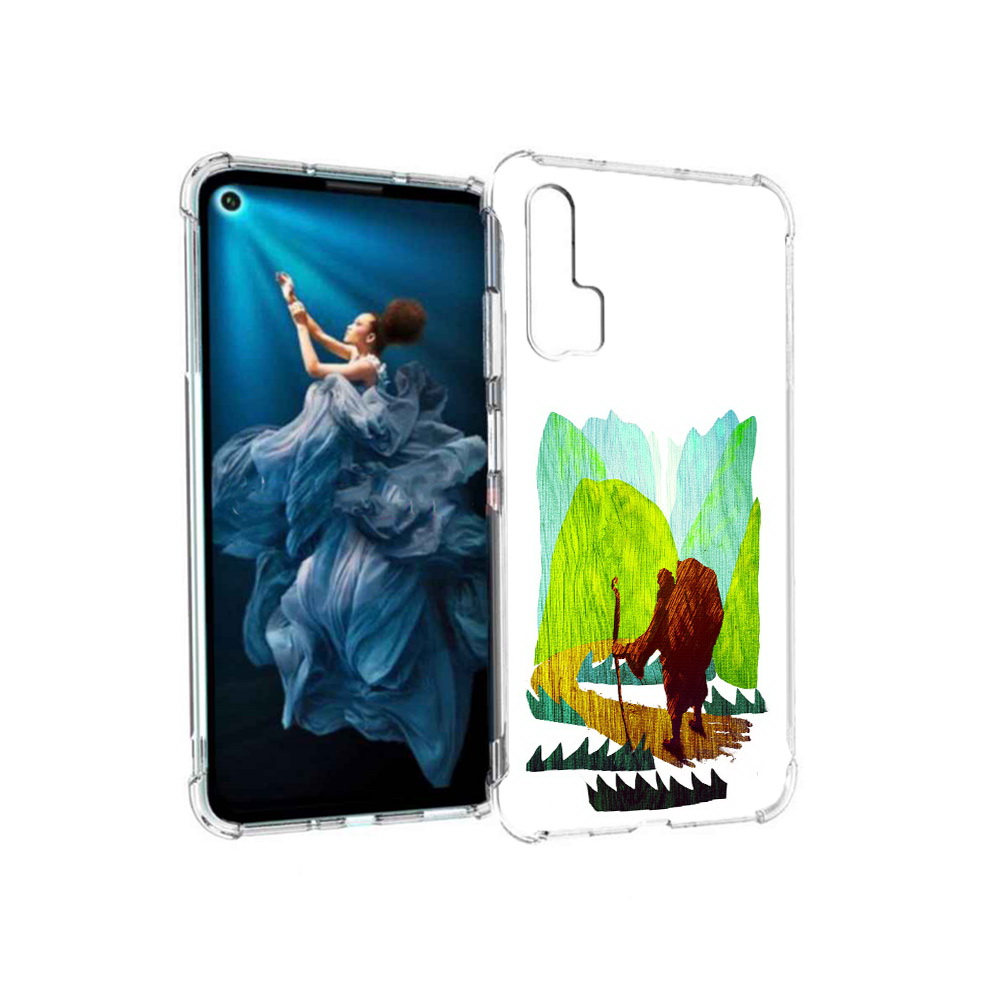 

Чехол MyPads Tocco для Honor 20 Pro Лесная тропа (PT129185.18.106), Прозрачный, Tocco