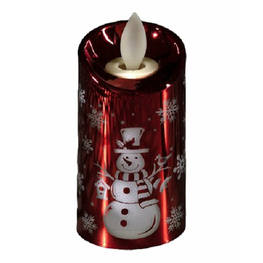 

Фигурка световая Luazon Lighting Свеча 9 х 5 х 5 см белый, Красный