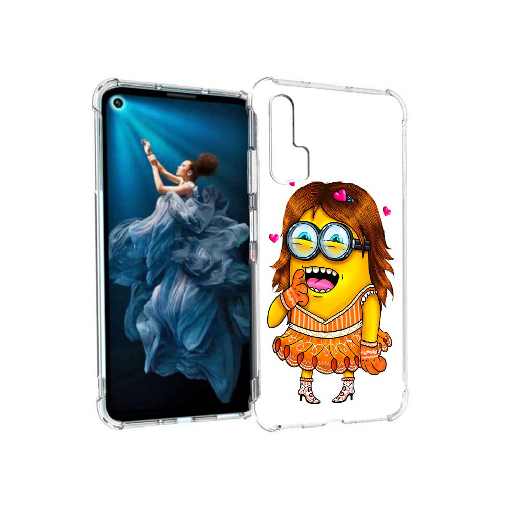 

Чехол MyPads Tocco для Honor 20 Pro Миньон девочка (PT129185.18.116), Прозрачный, Tocco