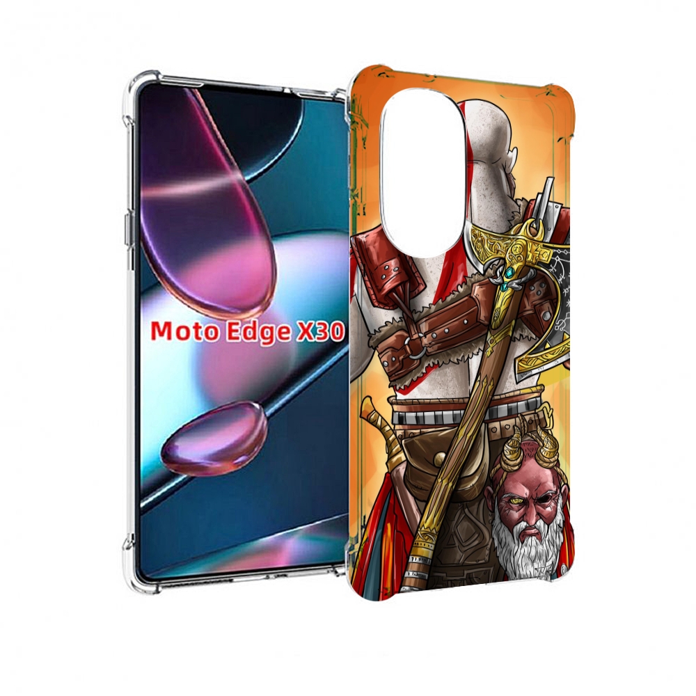 

Чехол MyPads God of War для Motorola Moto Edge X30, Прозрачный, Tocco