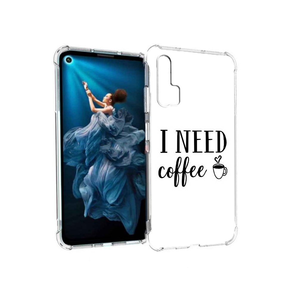 

Чехол MyPads Tocco для Honor 20 Pro Мне нужен кофе (PT129185.18.121), Прозрачный, Tocco