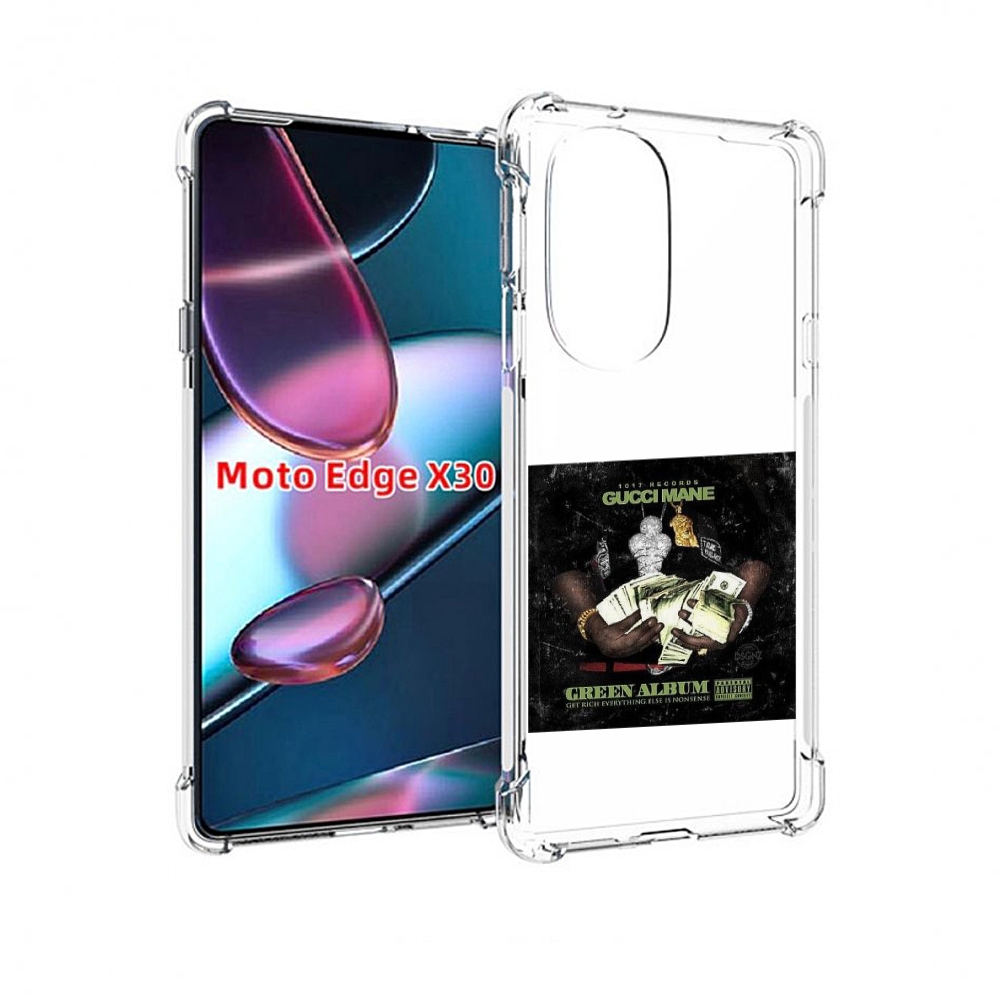 

Чехол MyPads Gucci Mane & Migos - The Green Album для Motorola Moto Edge X30, Прозрачный, Tocco