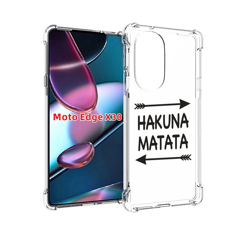 

Чехол MyPads Hakuna-Matata для Motorola Moto Edge X30, Прозрачный, Tocco