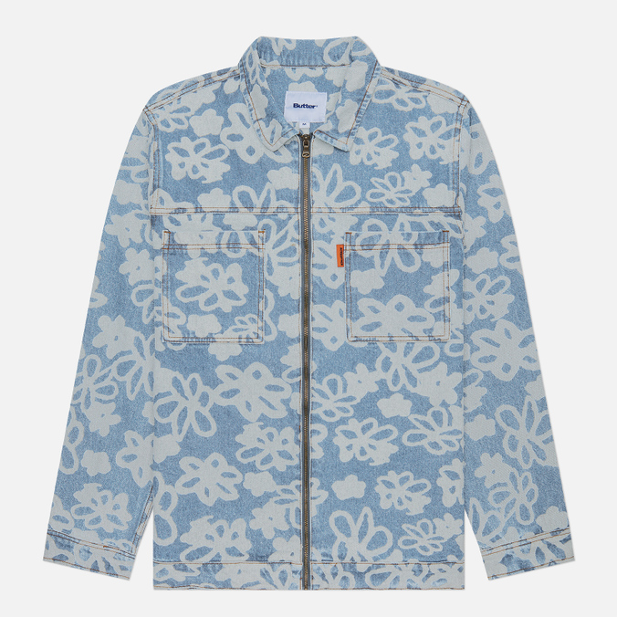 

Мужская джинсовая куртка Butter Goods Flowers Denim голубой, Размер XL, Flowers Denim