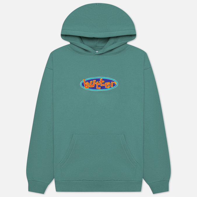 Мужская толстовка Butter Goods Scattered Embroidered Hoodie зелёный, Размер M