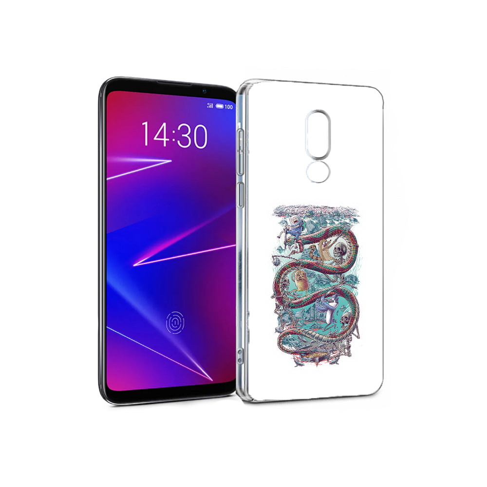 

Чехол MyPads Tocco для Meizu 16 время приключений страшилка (PT121074.83.280), Прозрачный, Tocco