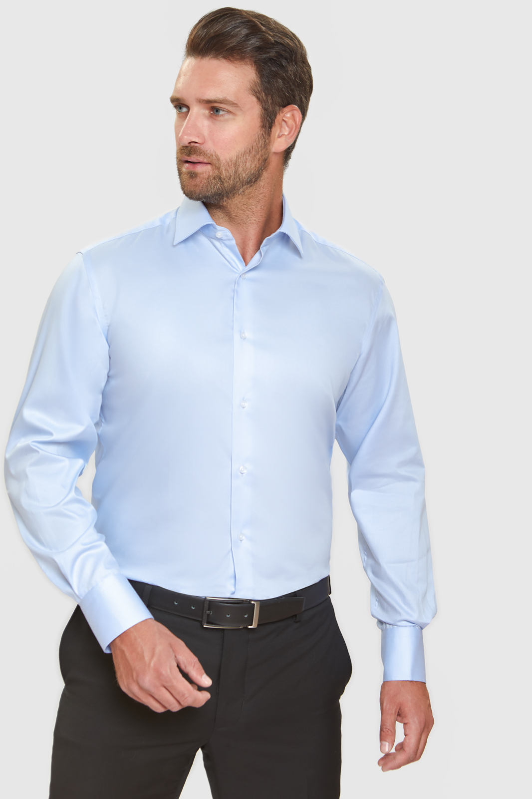 Рубашка мужская Kanzler 2A-401RL-1181-12 голубая XXL