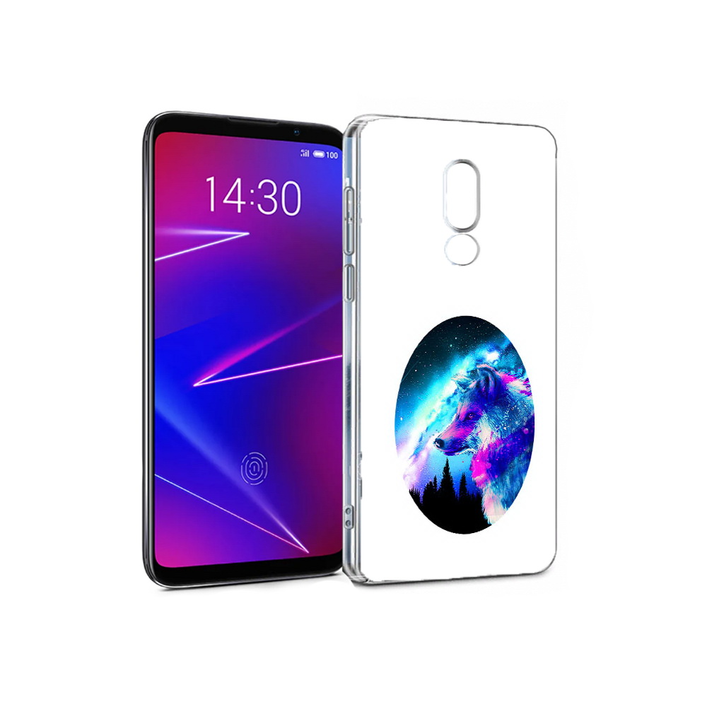Чехол MyPads Tocco для Meizu 16 голубой волк (PT121074.83.293)