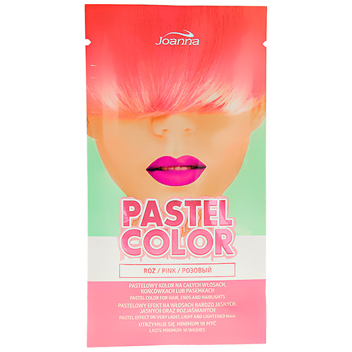 Купить Оттеночный шампунь для волос JOANNA PASTEL COLOR тон розовый 35 г