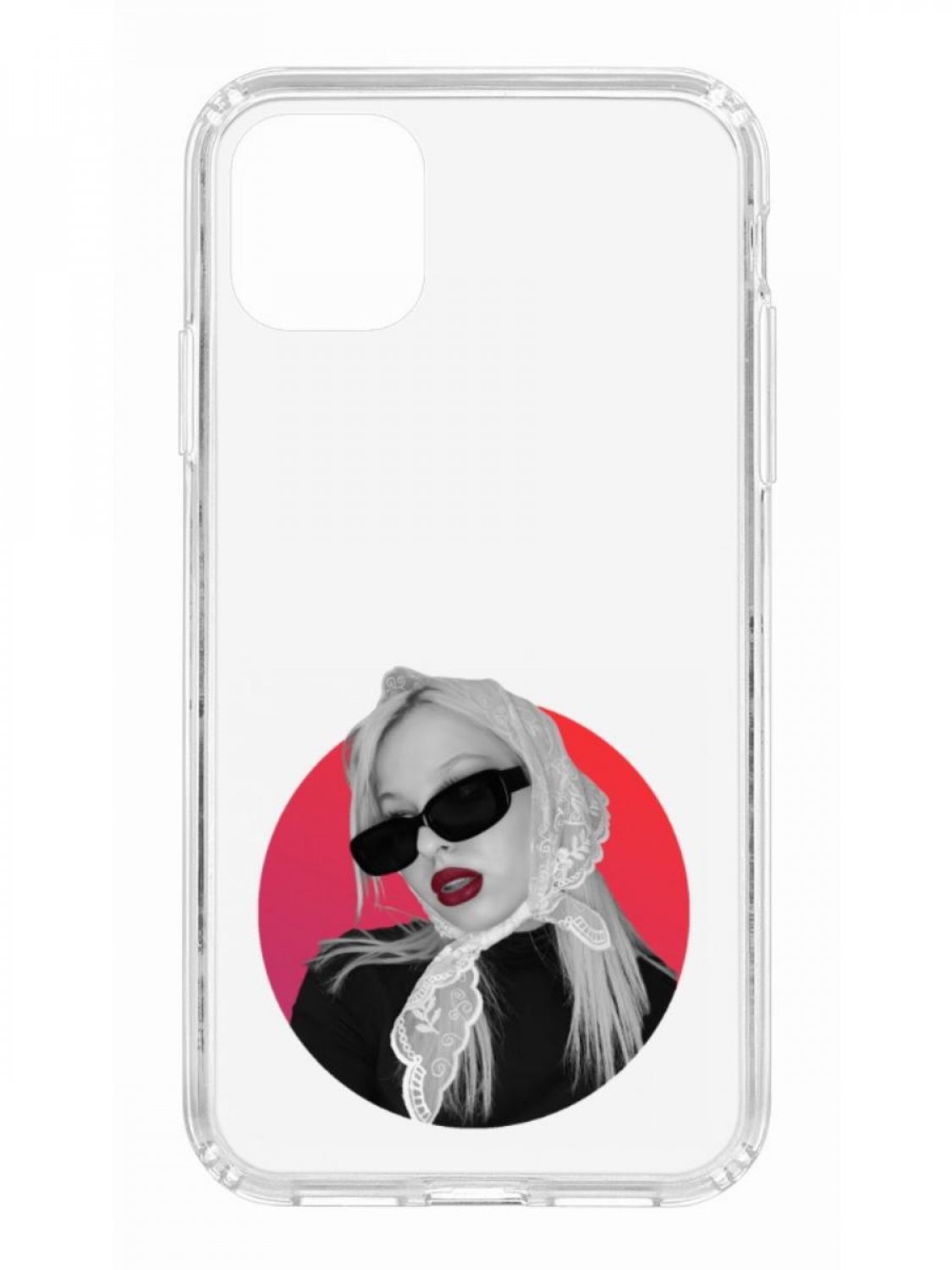 фото Противоударный чехол для apple iphone 11 кruче print alis прозрачный с рисунком