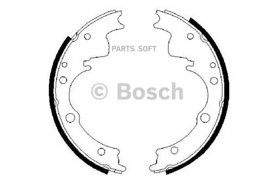 Тормозные колодки Bosch барабанные 986487287