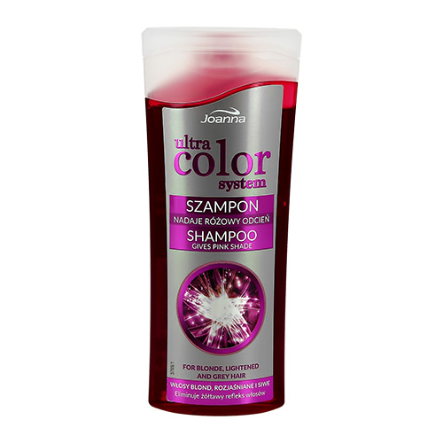 фото Оттеночный шампунь для волос joanna ultra color system тон розовый против желтизны 100 мл