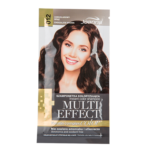 Купить Оттеночный шампунь для волос JOANNA MULTI EFFECT COLOR тон 12 Коричневый шоколад 35 г