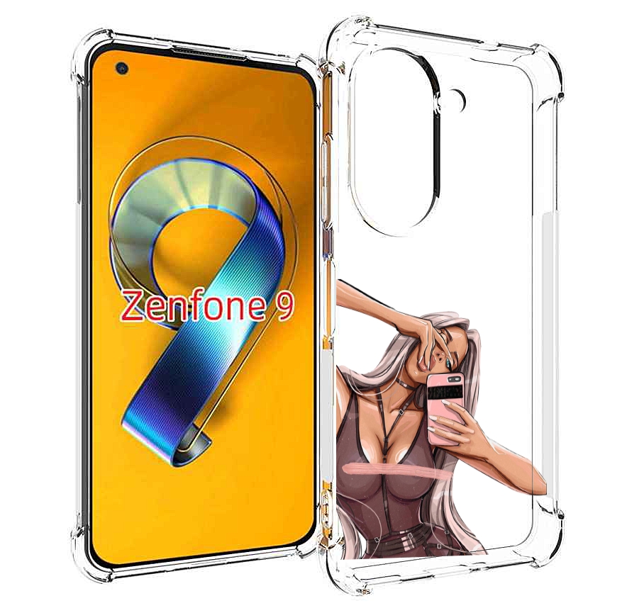 Чехол MyPads девушка-в-прозрачной-одежде для Asus Zenfone 9 (AI2202)